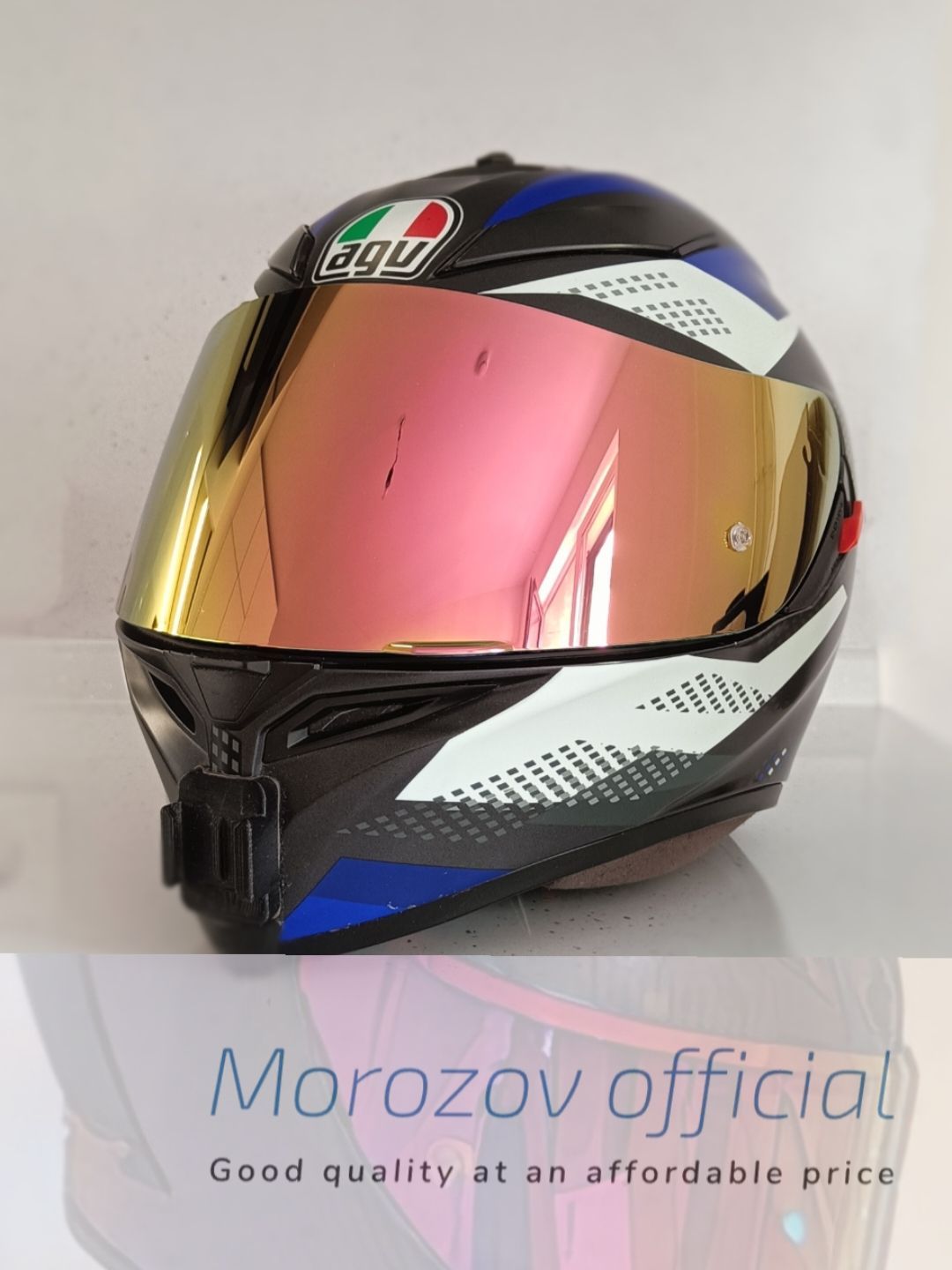 Визор Agv k1, k3sv, k5 gt2 rose red(розовый с красным)