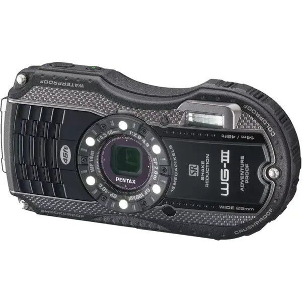 Pentax Компактный фотоаппарат Фотоаппарат WG-3 GPS,черный, черный