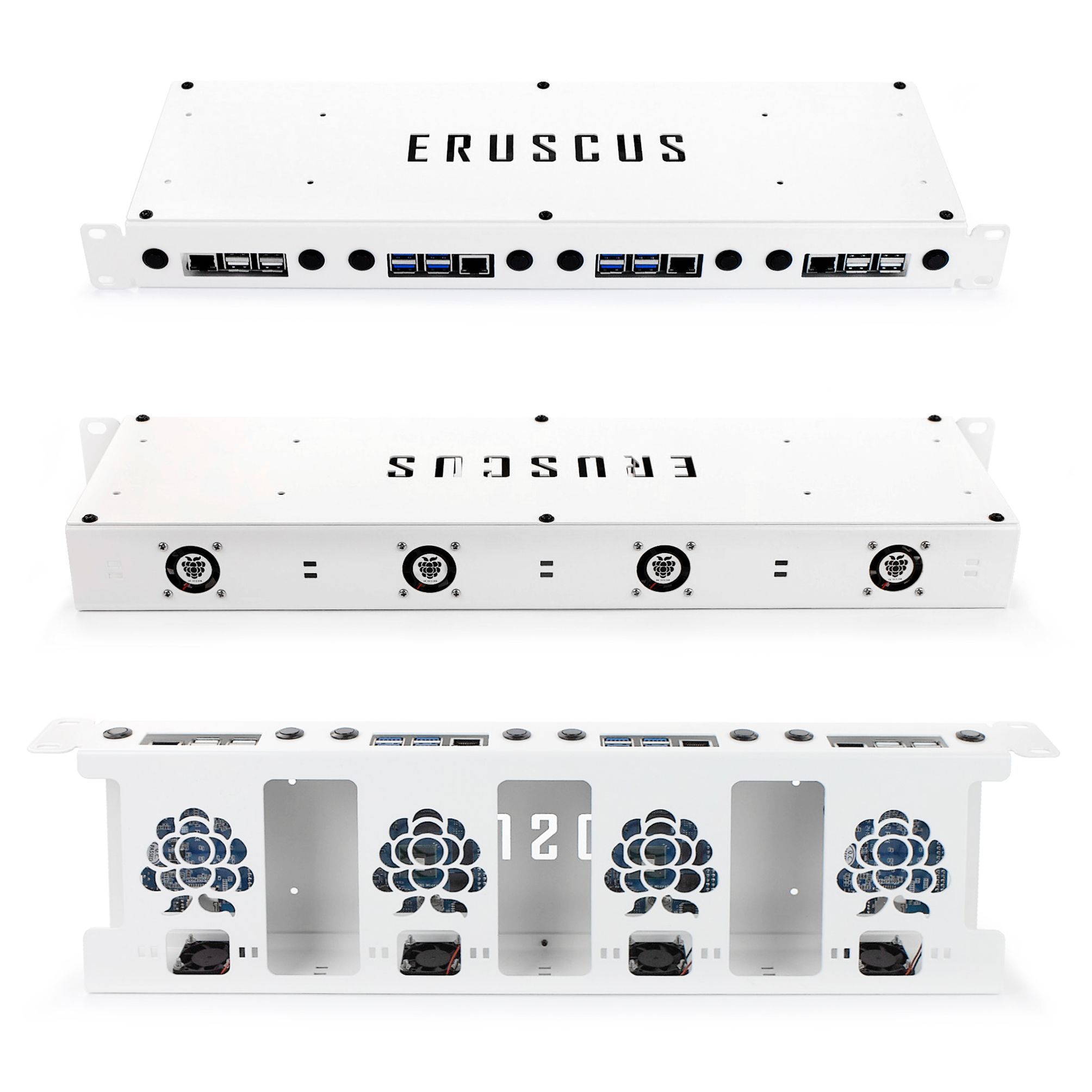 Rack панель ERUSCUS 19' 1U для Raspberry Pi / Banana Pi