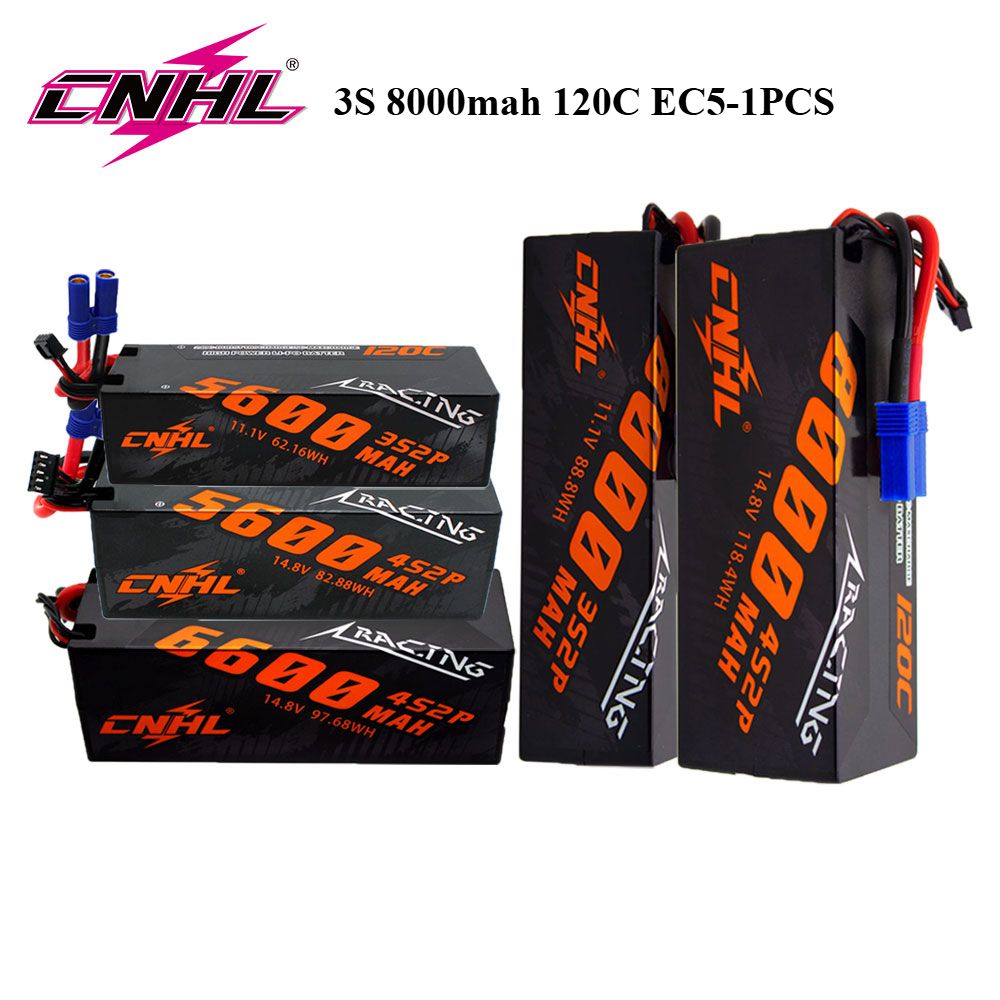 CNHL3S4SLipoАккумулятор5600mAh6600mAh8000mAh11.1V14.8V120CЖесткийчехолсразъемомTEC5дляRCавтомобиляЛодкаГрузовикТранспортноесредствоTruggy