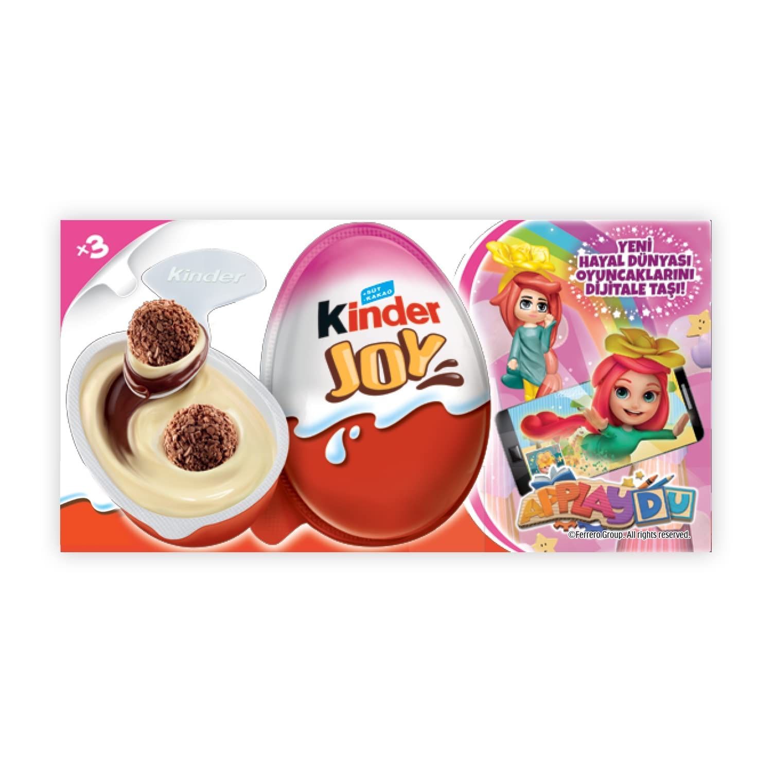 Киндер Джой Барби/Kinder Joy Girl 60г 3шт ОАЭ