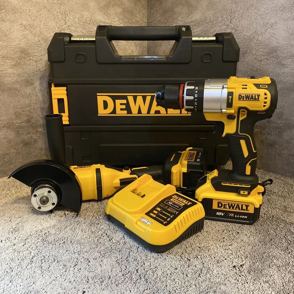 Набор Dewalt 2в1 Ушм+Шуруповерт