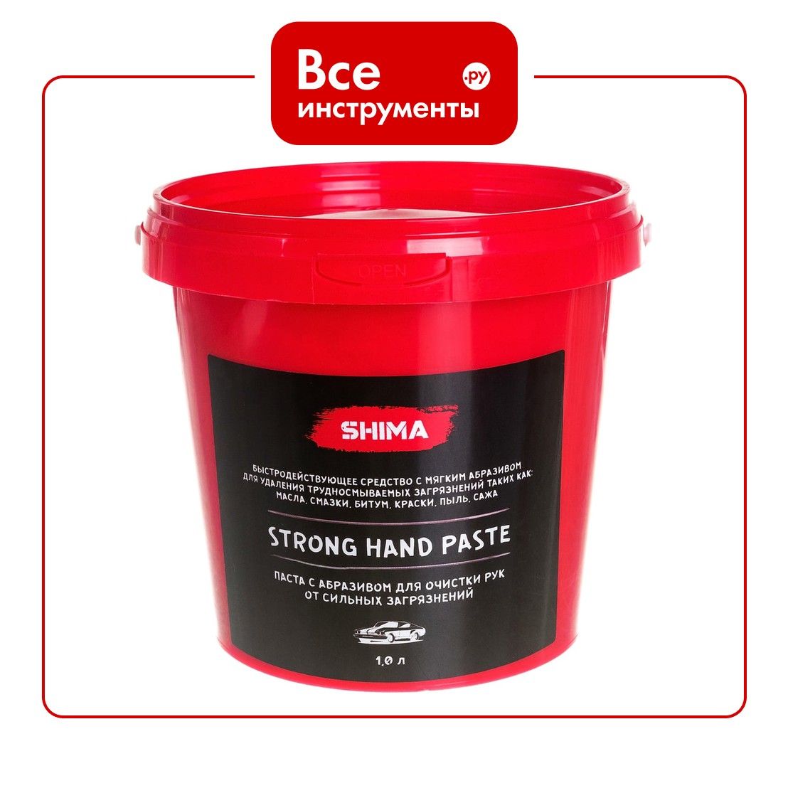 Паста с абразивом для очистки рук SHIMA DETAILER STRONG HAND PASTE 1 л 4603740920469