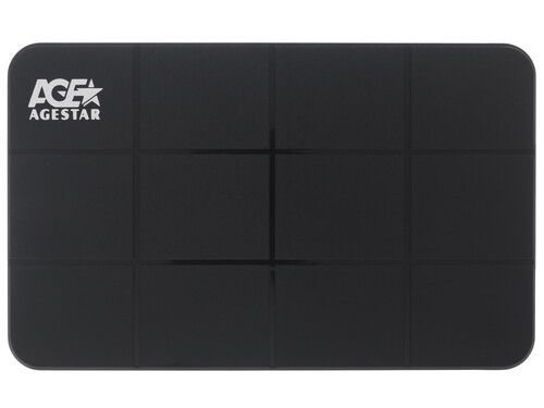 Внешний бокс, цвет черный, пластик, USB 3.2 Gen 1 Type-A, SATA, надежный