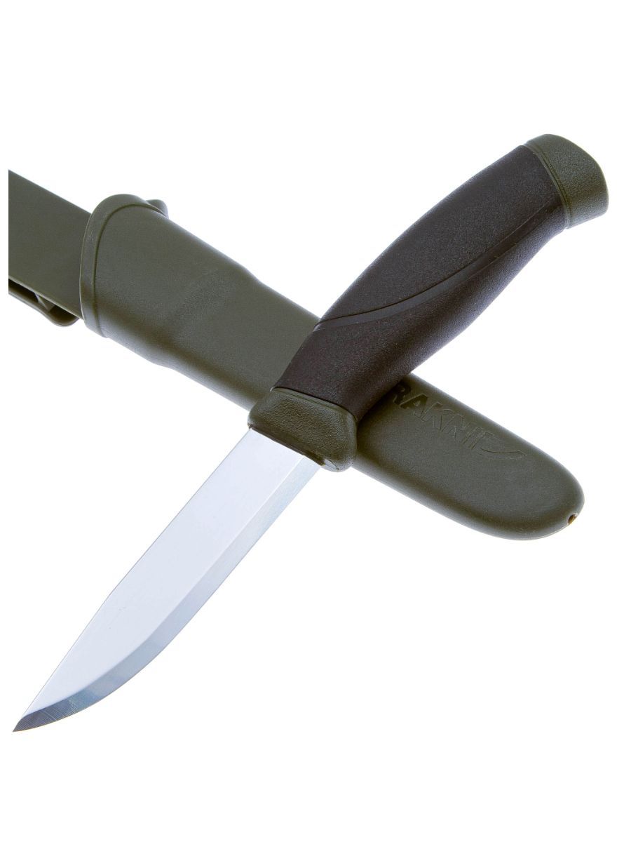 Нож охотничий Morakniv Companion тактический, туристический, углеродистая сталь, клинок 104 мм