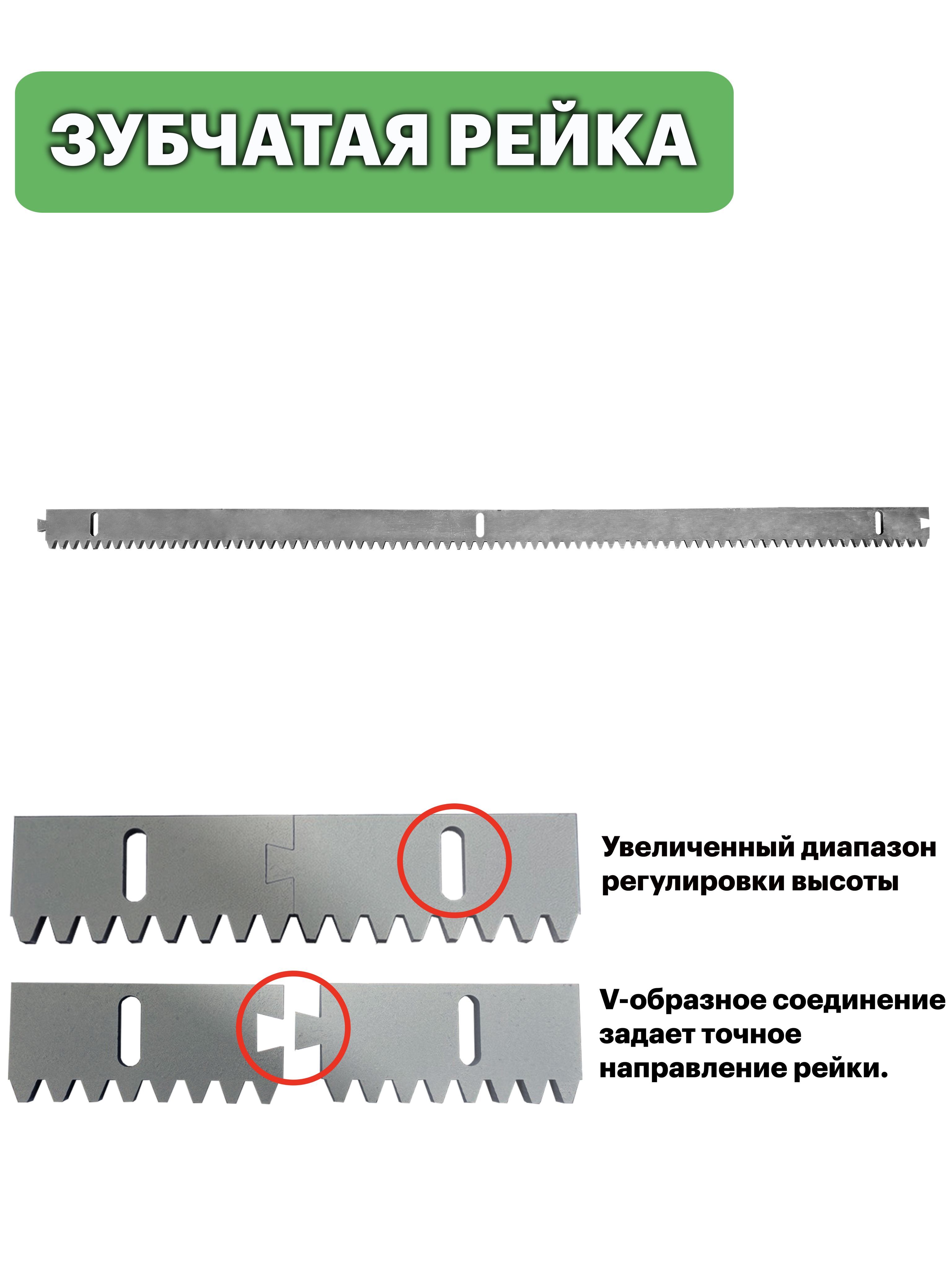 СтальнаязубчатаярейкадляоткатныхворотZBR6SP6мм.Длина1метр.