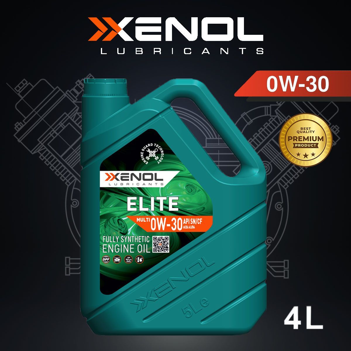 XENOL elite multi 0W-30 Масло моторное, Синтетическое, 4 л