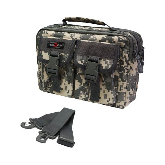 Сумка поясная Fish2Fish Riverbag серая цифра 30x20x10 см,