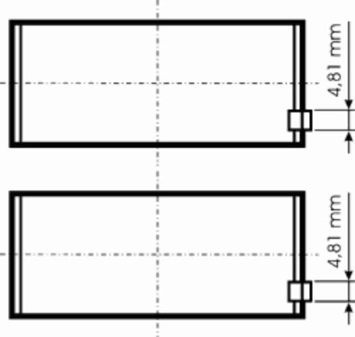 Вкладыши шатунные к-т на 6цил./RVI Kerax/Premium дв. MIDR 06.23.56 /A41/B41/B43