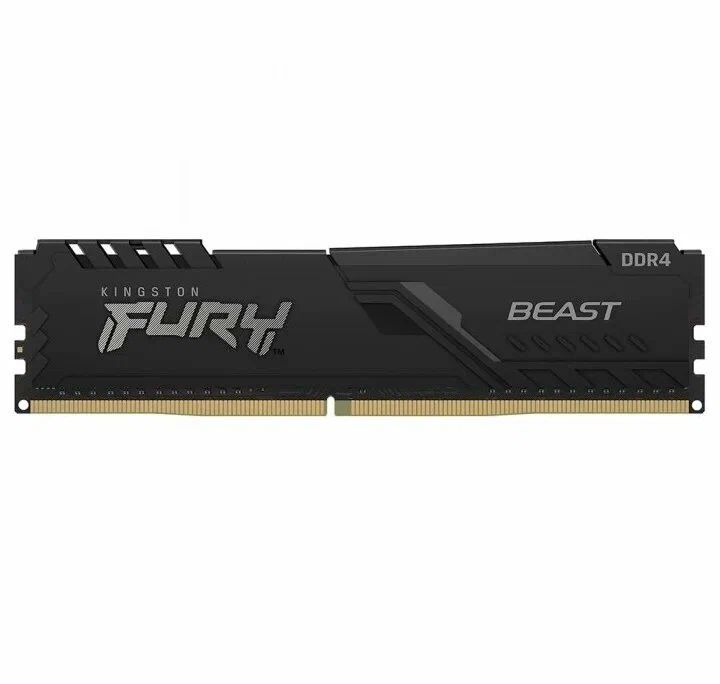 KingstonFuryОперативнаяпамятьBeastBlackDDR42666МГц_2666-1-81x8ГБ(KF426C16BB/8)