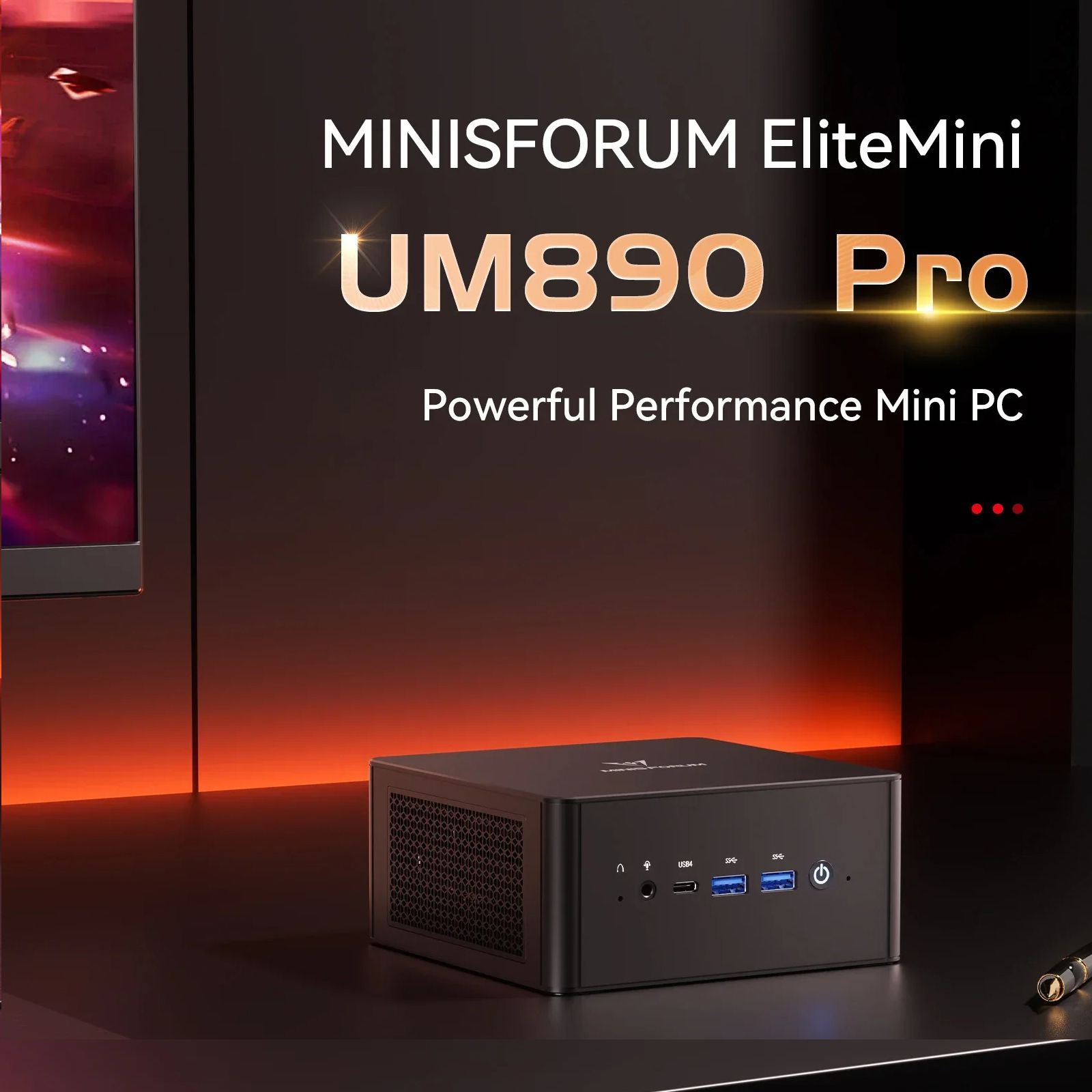 MINISFORUMМини-ПКMINISFORUM-UM(AMDRyzen98945HS,RAM32ГБ,SSD1024ГБ,AMDRadeon,Windows11Pro),UM890Pro,черныйматовый