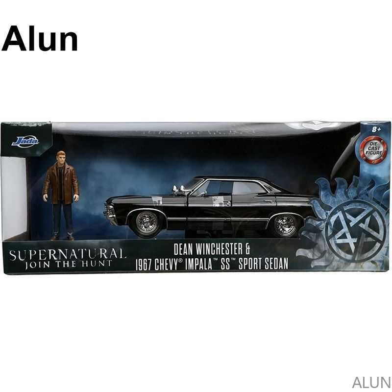 Jada Toys 1:24 Модель автомобиля,Сила зла Импала,Dean Winchester & 1967 Chevrolet Impala SS Supernatural,M Alun