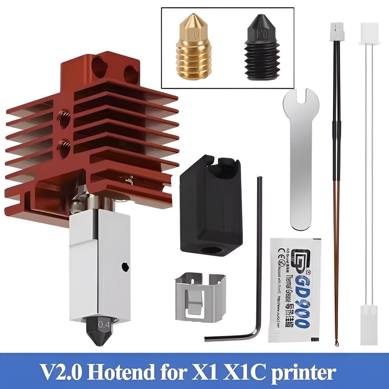 Наборхотендаv2дляBambuLabX1/X1c.Хотэнд(Hotend)для3DпринтераBambuLabX1иX1c