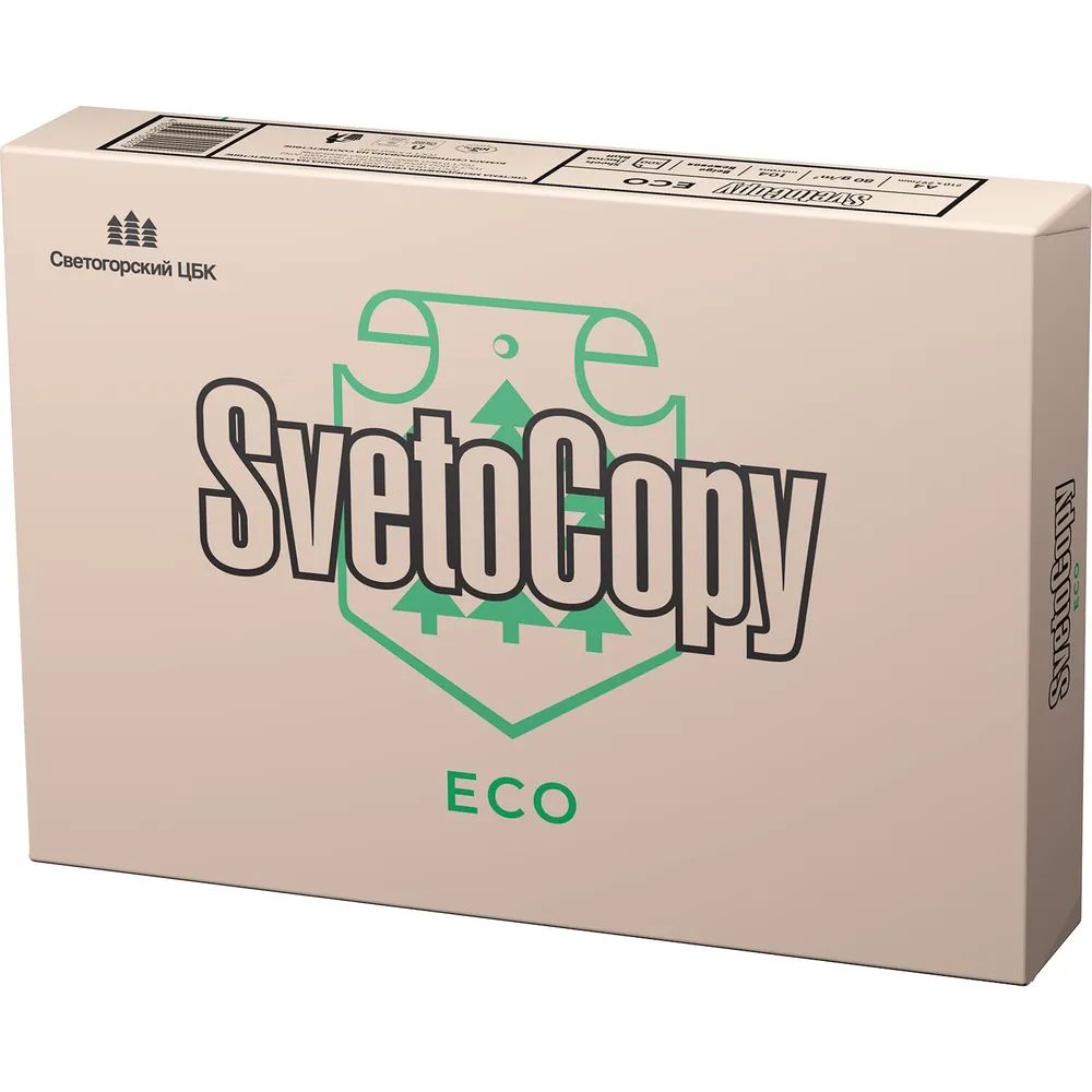 Бумага листовая для офисной техники SvetoCopy ECO, A4, 500 листов