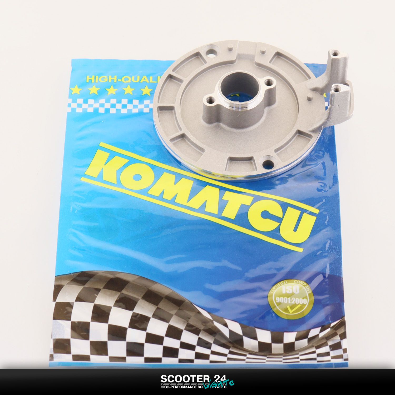 Пластина крепления генератора на шесть катушек для мопеда Delta Дельта 110 кубов "KOMATCU"