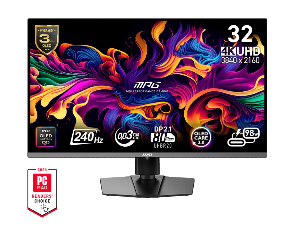 MSI31.5"МониторMPG322URXQD-OLED,черный