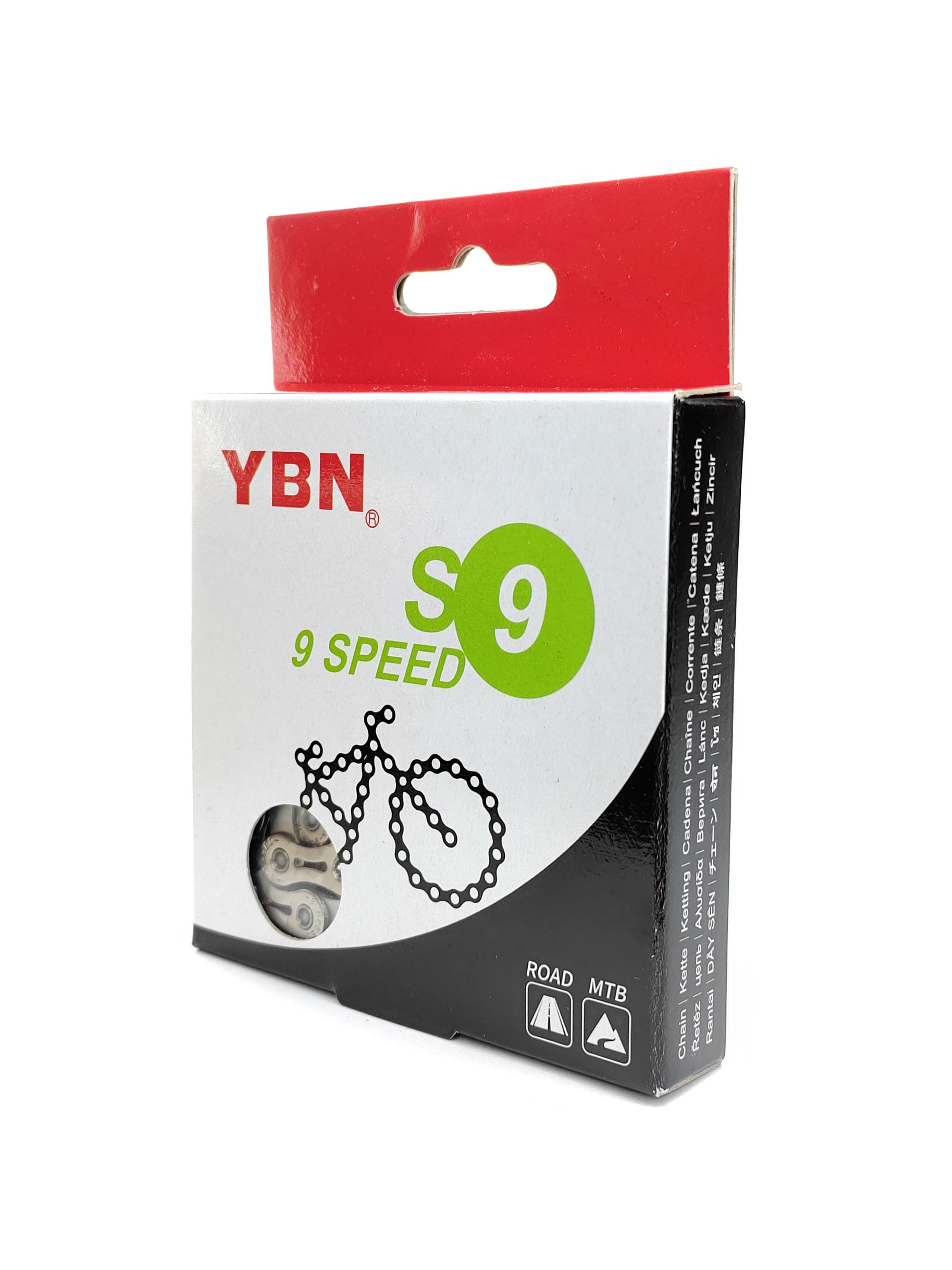 YBN Цепь для велосипеда SH9-S2, 1/2"x11/128", 116 звеньев, 9 скоростей, замок цепи — Товары для велоспорта — фото 5