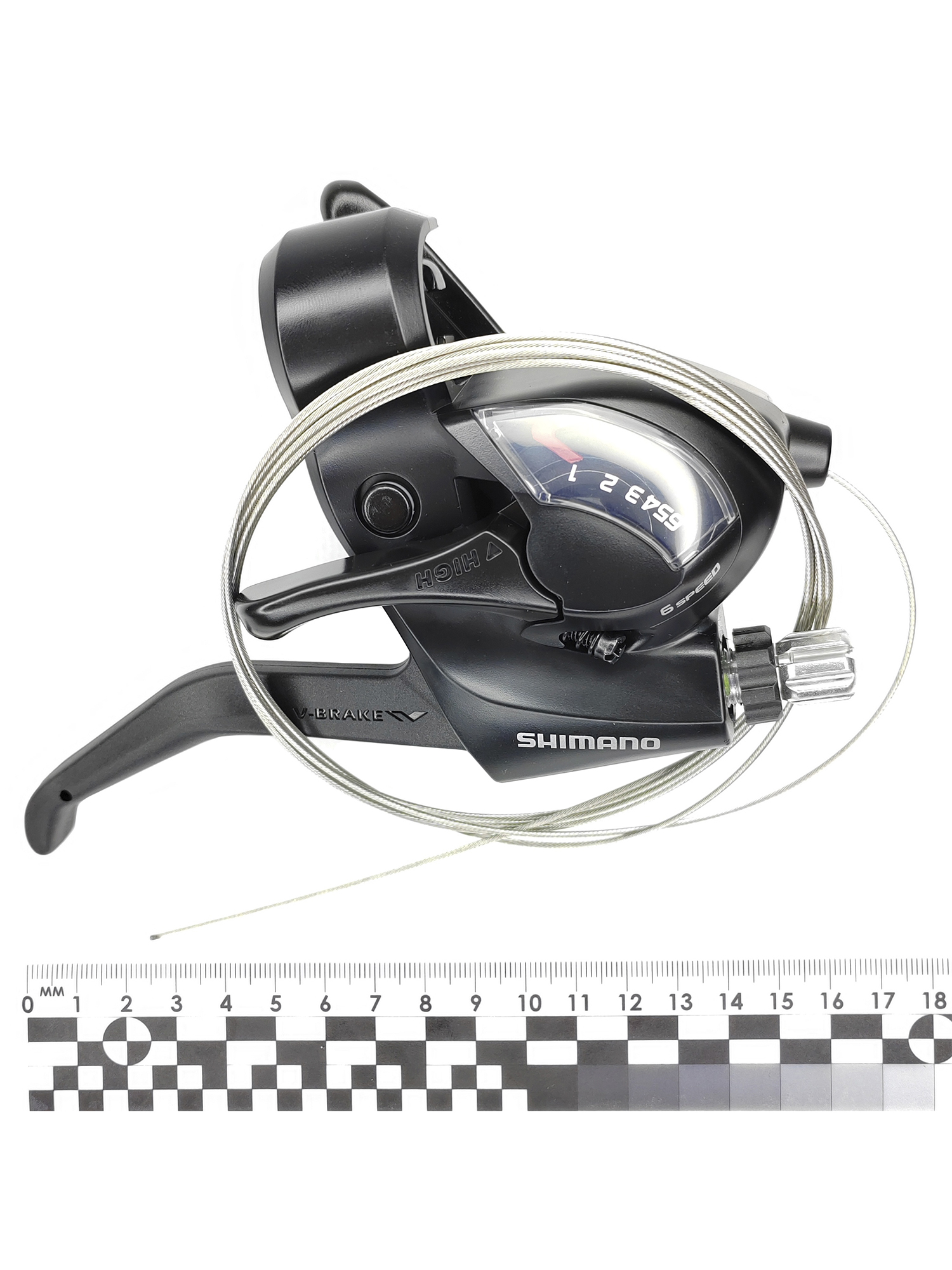 Shimano Шифтер ручка тормоза ST-EF41, серия Tourney, 6 скоростей, под правую руку, трос 205 см, черный — Товары для велоспорта — фото 9
