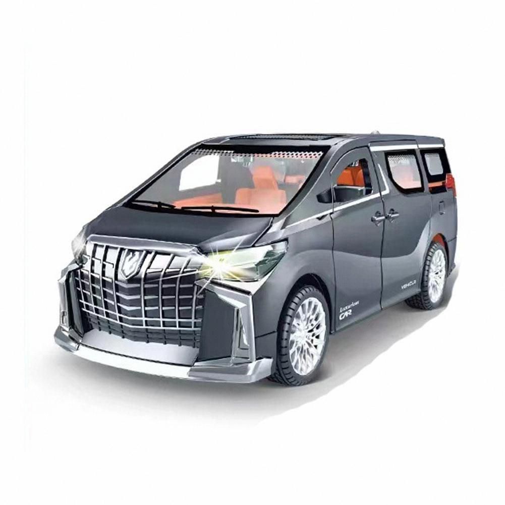 1:24дляToyotaAlphard,литаяподдавлениеммодельавтомобиля,игрушечныйавтомобильдлямальчиков