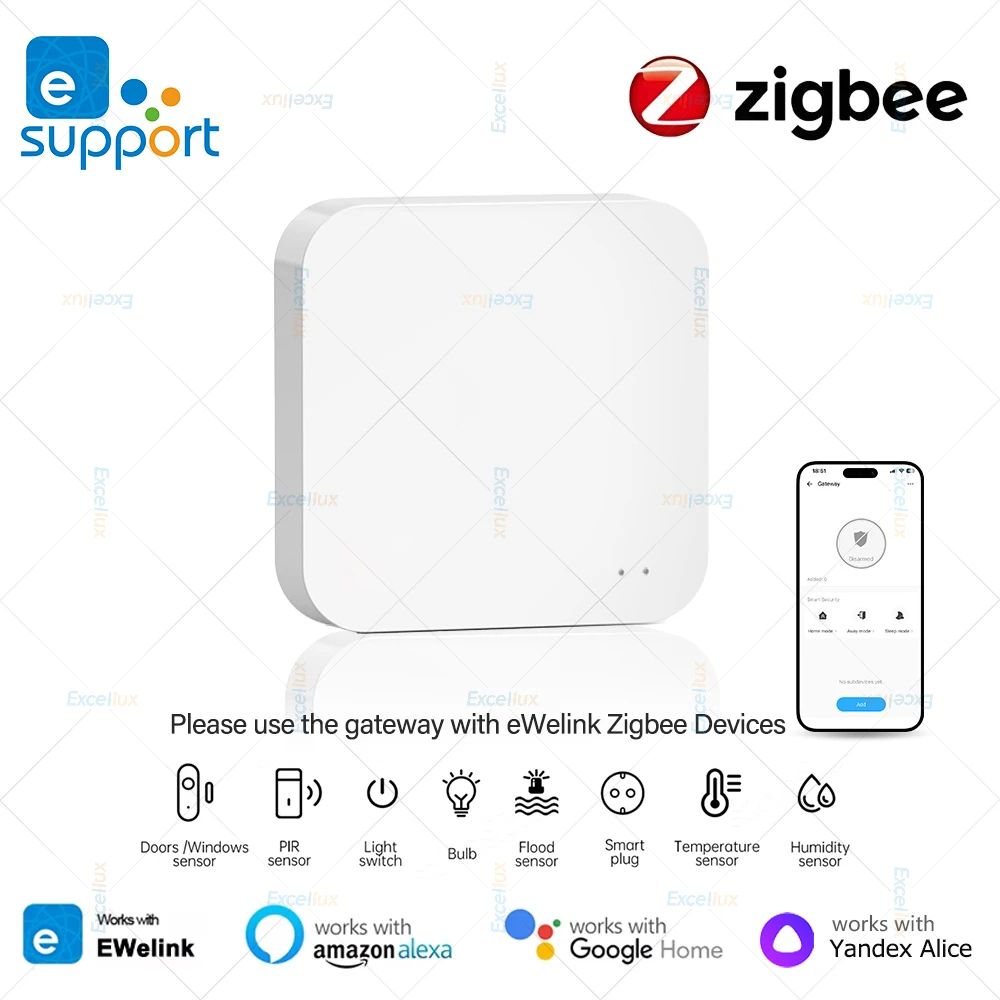 Умныйбеспроводнойшлюзzigbee,eWeLinkхабzigbee3.0,подключаетсячерезUSB