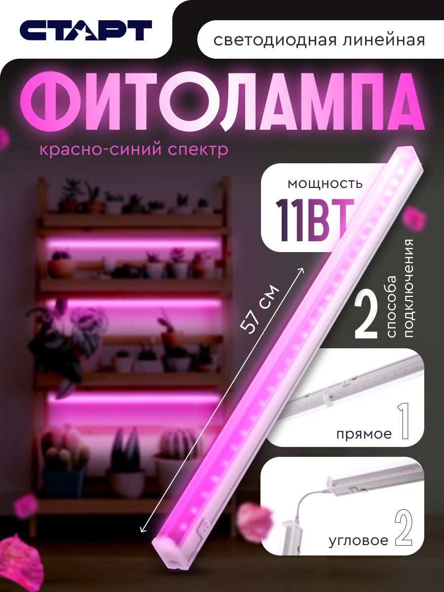 Фитолампасветильникдляцветовирастенийкрасно-синийспектрСТАРТ