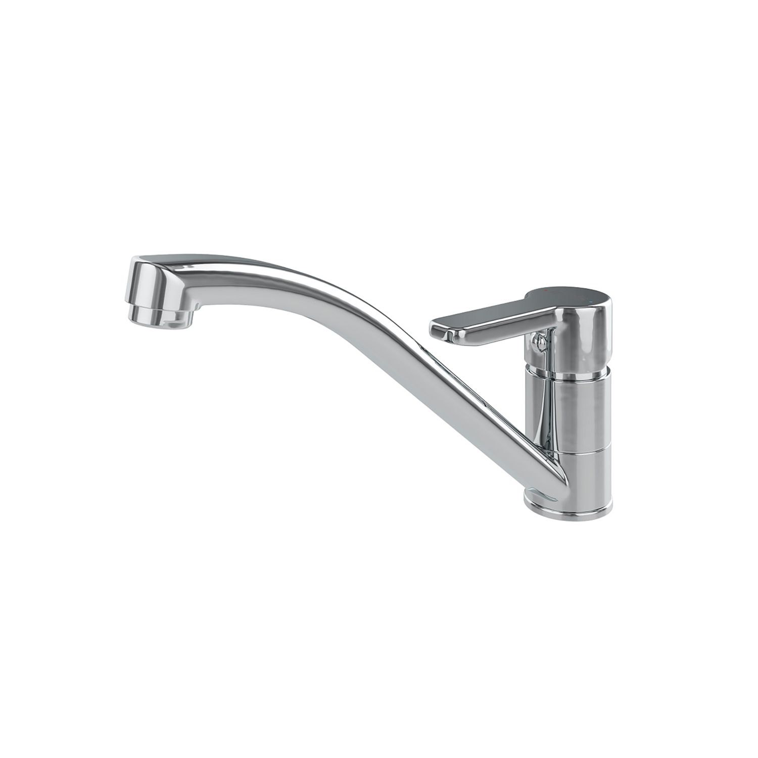 Фото товара на маркетплейсе ozon Смеситель для кухни IDDIS, поворотный излив, латунь, Sena, SENSB00i05