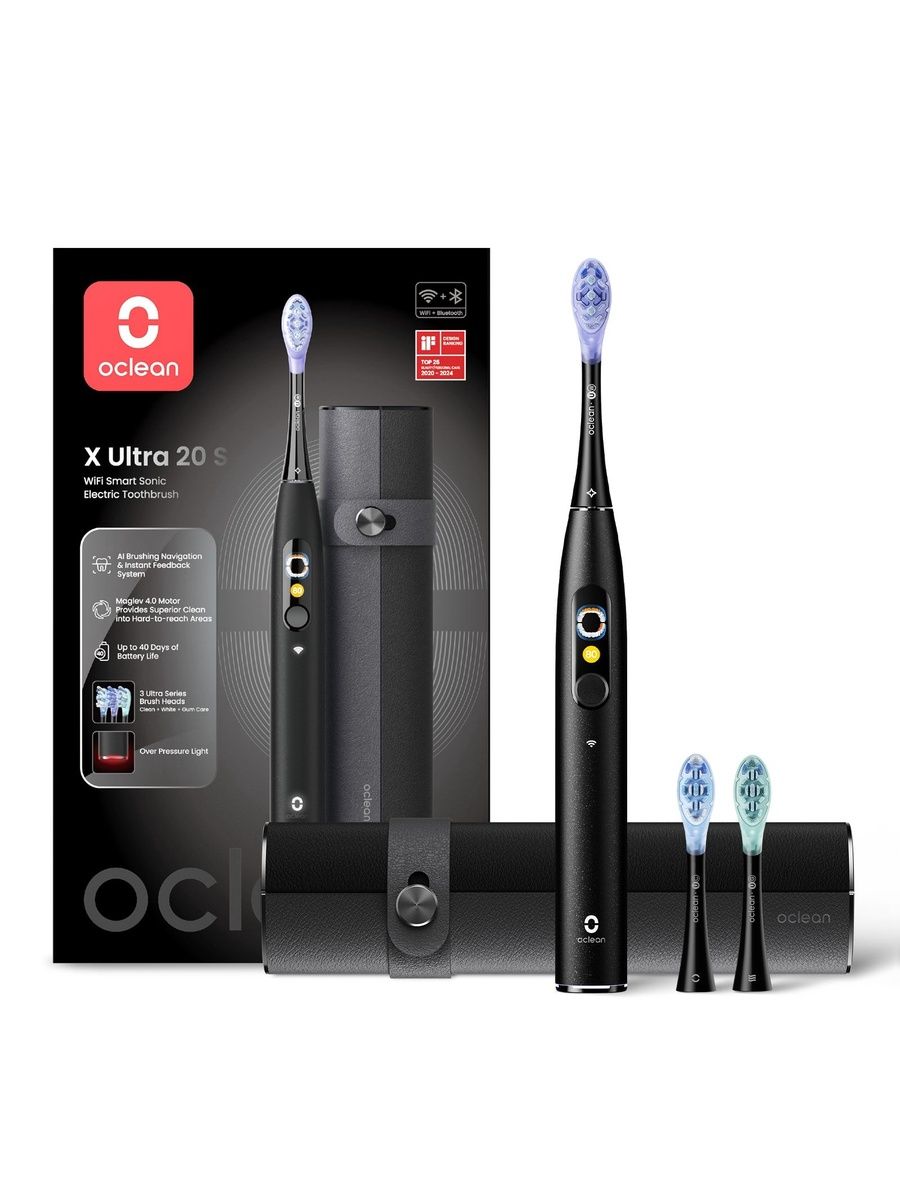 ЭлектрическаязубнаящеткаOcleanXUltra20Set,черный