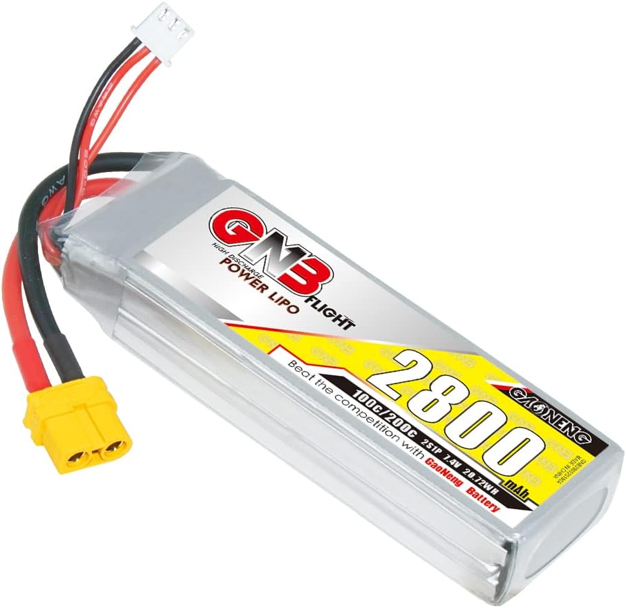 Gaoneng GNB 2S1P 7.4V 2800mAh 100C XT60 Lipo battery
