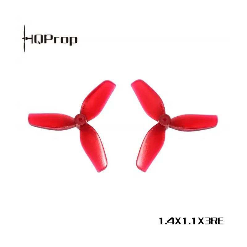 HQProp Ultralight Whoop 1.4x1.1x3RE 35mm Red PC 1mm Shaft