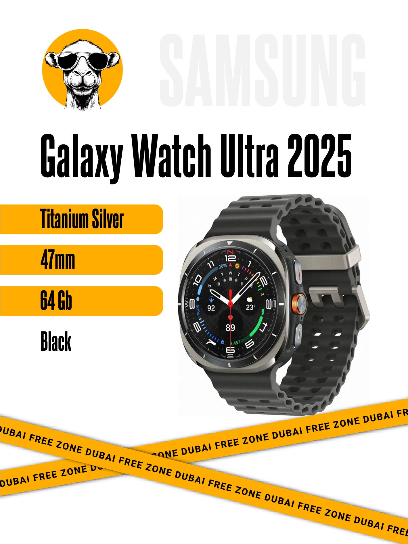 SamsungУмныечасыGalaxyWatchUltra2025,47mm,TitaniumSilver