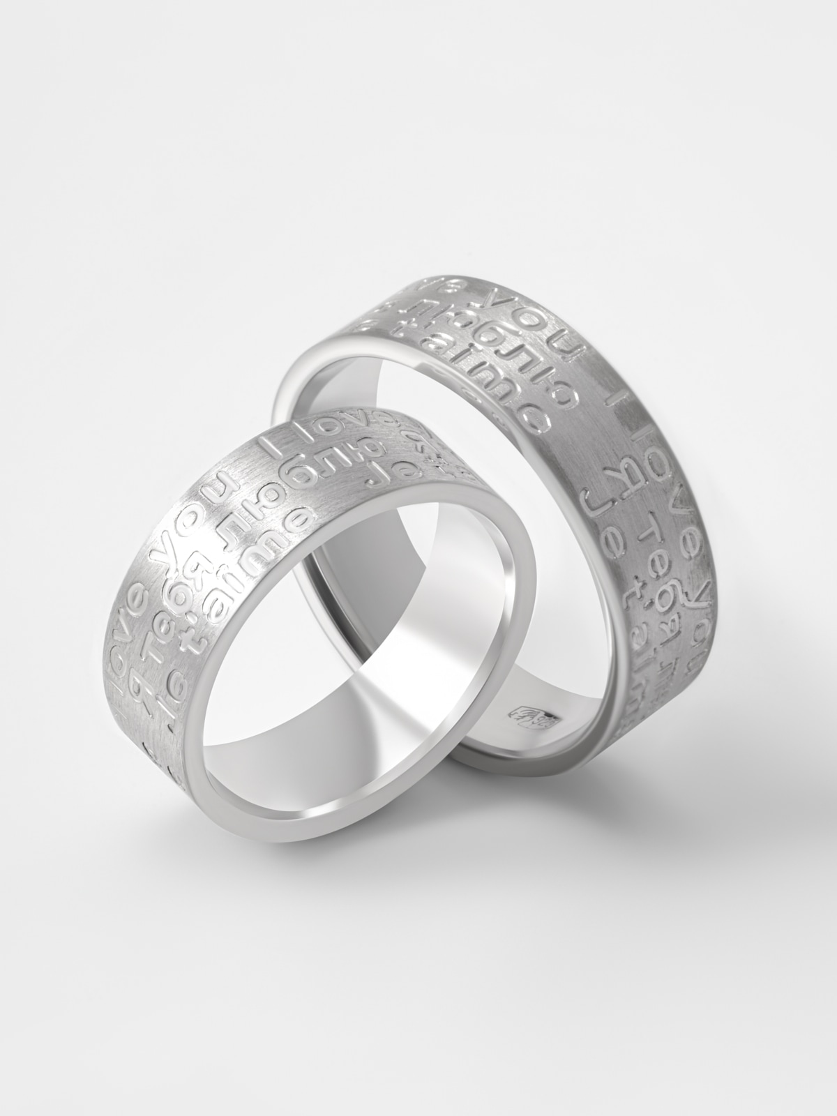 Кольцо обручальное серебро 925