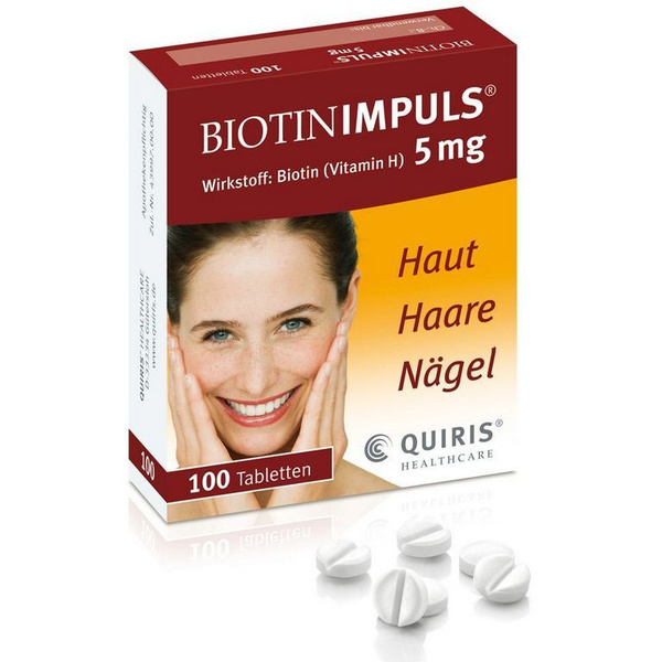 Пищевая добавка BIOTIN IMPULS 5 мг Высоколегированный витамин H (биотин ...
