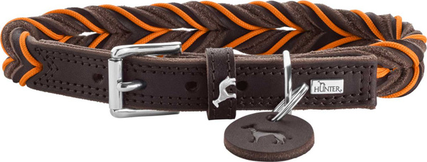 Ошейник для собак Hunter Solid Education Chain 50 34-42/2см кожа ...