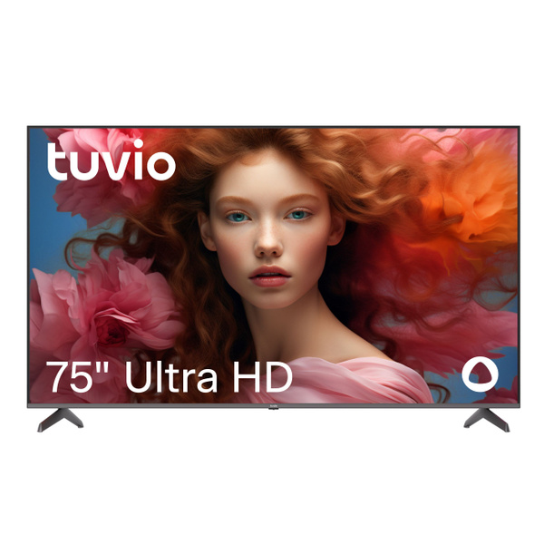 Tuvio Телевизор DLED на платформе Яндекс.ТВ, TD75UFGCV1 75" 4K UHD ...