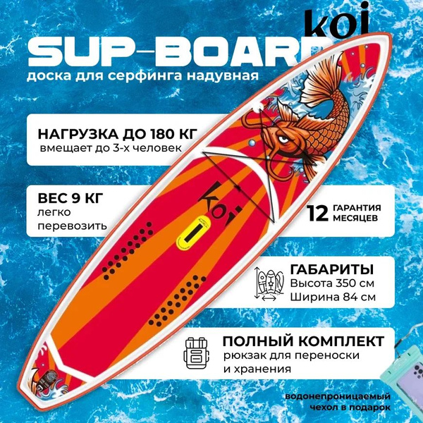 Сапборд надувной для плаванья , водная доска sup купить на OZON по ...