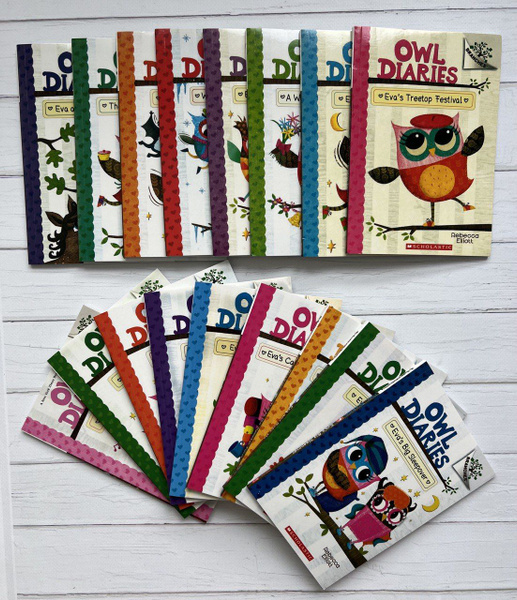 Набор из 19 книг Owl Diaries Книги для чтения на Английском языке для ...
