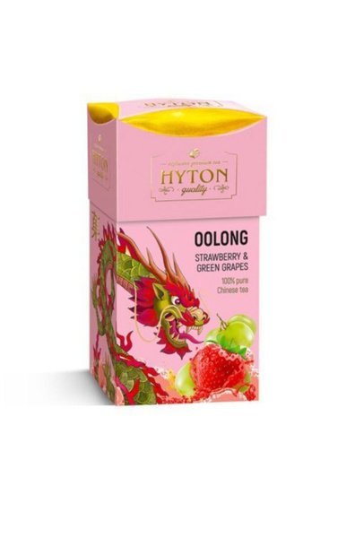 Чай бирюзовый Hyton Китайский улун, Клубника и Зеленый Виноград, 90 г ...