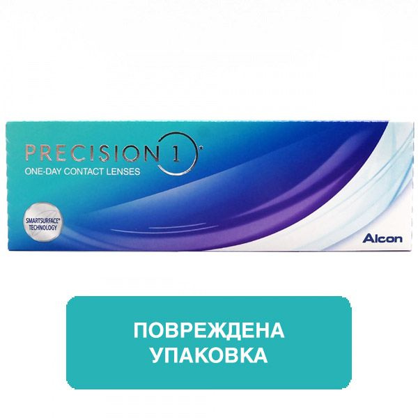 Alcon Контактные линзы Однодневные Precision1, 30 шт., -5.25 / 8.3/ 1 ...