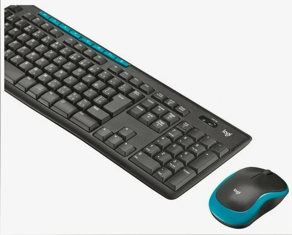 Комплект мышь + клавиатура беспроводная Logitech MK275, черный ...