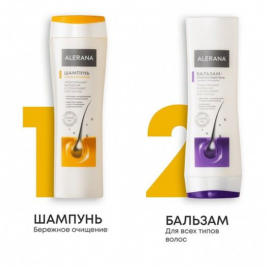 Набор ALERANA(Алерана): Шампунь интенсивное питание 250мл, Бальзам ...