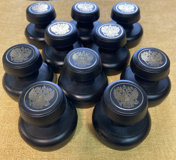 10 шт. Ручная оснастка для печати 40 мм, с клеевым слоем (без ...