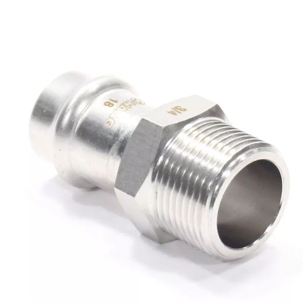 Переходник 18-3/4", WAAG Heavy Inox, пресс-резьба, нар., сталь ...