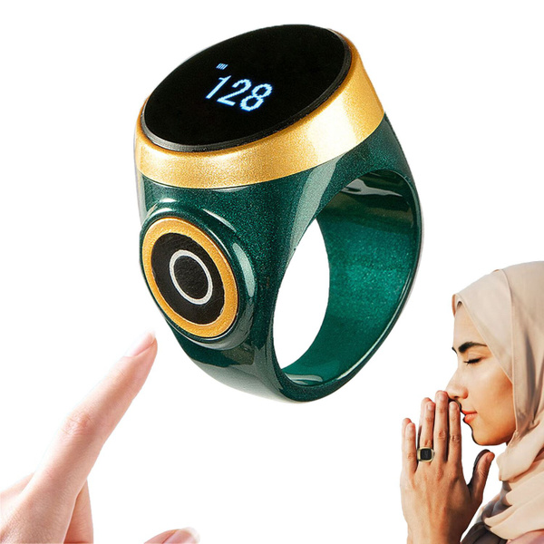 Умное счетчиковое кольцо, мусульманское цифровое кольцо, электронный ...