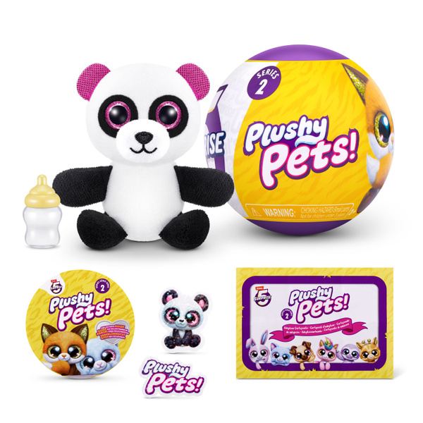 Игрушка Zuru 5 surprise Plushy pets Шар в непрозрачной упаковке ...