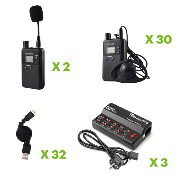 Беспроводная аудиосистема радиогид WirelessLinkx 813R (30) rg1214 ...
