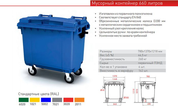 Купить Пластиковые Контейнеры Для Мусора 1.1