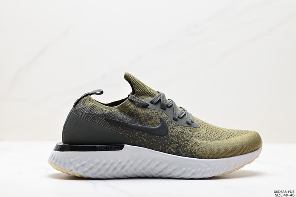 Nike epic react white green on sale