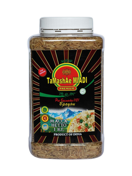 Рис Tamashaee Miadi басмати Premium брауни банка, 1 кг - купить с ...