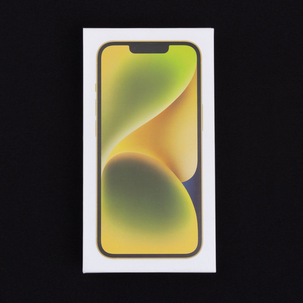 Коробка для iPhone 14 Plus / Коробка для айфона 14 Плюс / Желтый ...
