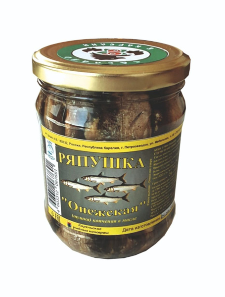 Ряпушка копченая (тушка) в масле, ст/б 500гр - купить с доставкой по ...
